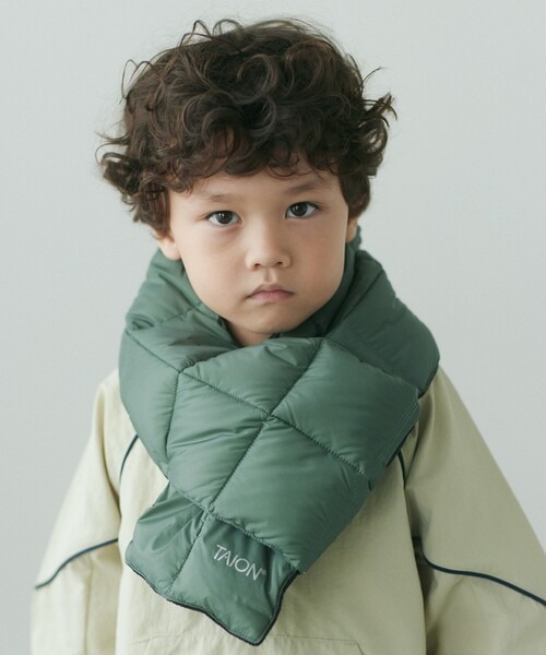 ユナイテッドアローズ グリーンレーベルリラクシング(UNITED ARROWS green label relaxing) TAION ベーシック ダウンマフラー キッズ