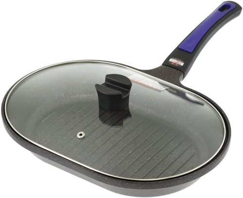 ベストコ(Bestco) グリルパン 魚焼き ガラス蓋付 IH ガス火対応 ND-5120