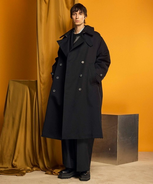 メゾンスペシャル(MAISON SPECIAL) UNISEX Italian Dead Stock Fabric プライムオーバートレンチコート