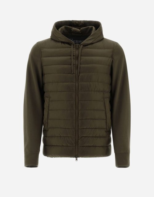 ヘルノ(Herno) BOMBER JACKET IN NYLON ULTRALIGHT & FLEECE