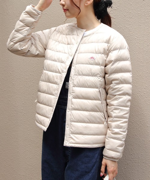 ダントン(DANTON) インナーダウン クルーネックジャケット レディース