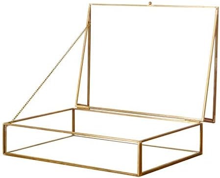 アジア工房byエレメンツ(Asia-kobo by ELENENTS) ガラスと真鍮でできたジュエリーボックス 63210