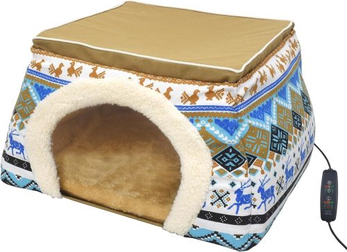 PLATA 2WAY犬猫用ペットハウス USBヒーターマット付き hothouse-