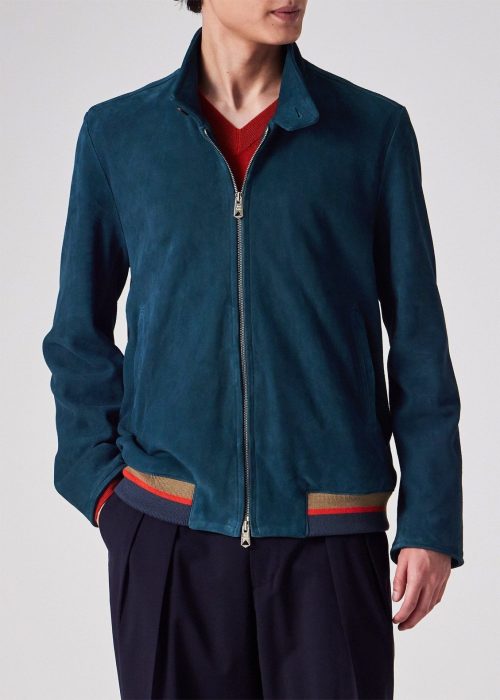 ポールスミス(Paul Smith) カラースウェード ハリントンジャケット