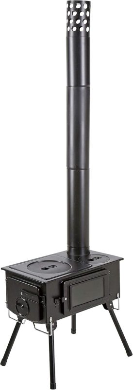 キャプテンスタッグ(CAPTAIN STAG) KAMADO 煙突ガラス窓付角型ストーブ UG-75