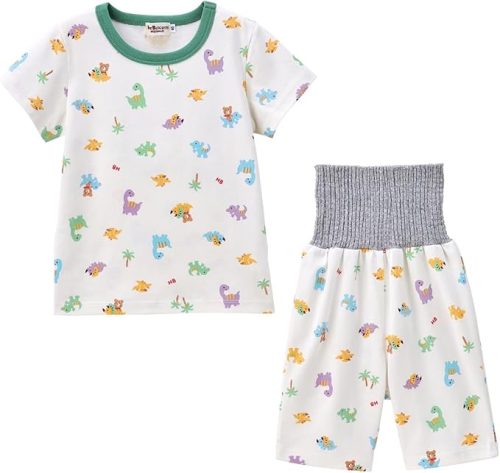 ミキハウス(MIKIHOUSE) ホットビスケッツ 半袖パジャマ ６分丈パンツ