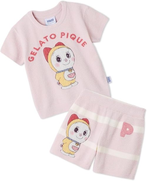 ジェラートピケ(gelato pique) ドラえもん キッズ ジャガードプルオーバー＆ショートパンツセット