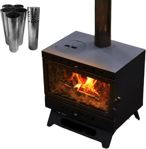 LandField ワイドウィンドウ付きハンディー型薪ストーブ LF-HOS030