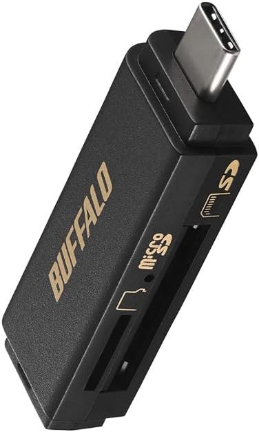 バッファロー(BUFFALO) USB 3.2 Gen 1 Type-C接続 カードリーダー BSCR125U3C