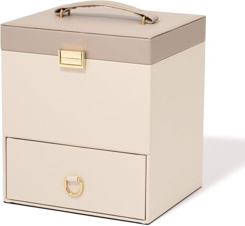 フランフラン(Francfranc) バイカラー コスメボックス ベージュ