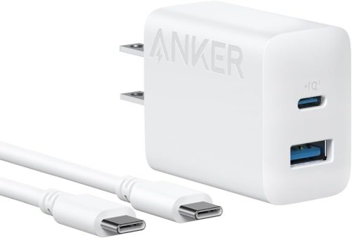 アンカー(ANKER) Anker Charger 20W 2-Port with USB-C & USB-C ケーブル B2348