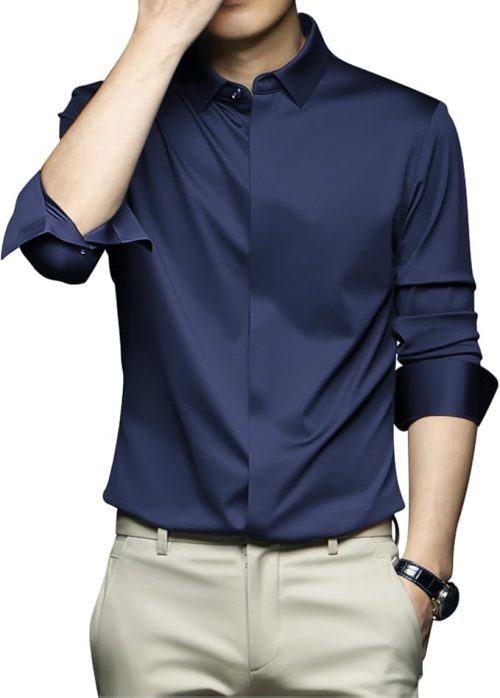 パグス 長袖シャツ ノーアイロン