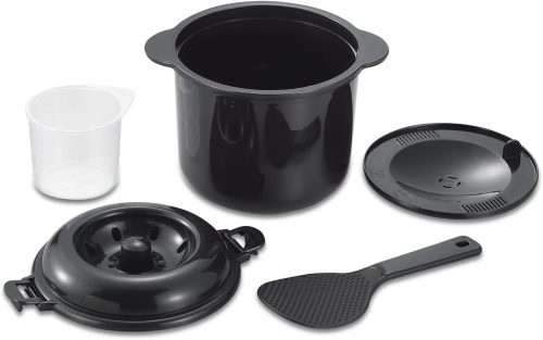 カクセー(Kakusee) 電子レンジ専用炊飯器 備長炭入り ちびくろちゃん 2合炊き