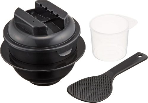 カクセー(Kakusee) 電子レンジ専用炊飯器 備長炭入 ちびくろちゃん 1合炊き