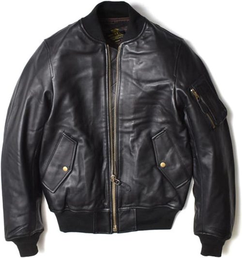 ヒューストン(HOUSTON) SHEEP LEATHER MA-1 FLIGHT JACKET