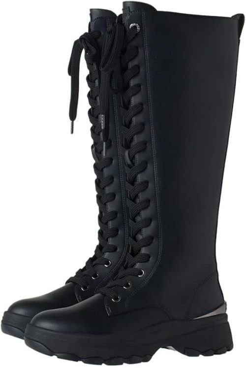 プラスダイアナ(+diana) 軽量 レースアップロングブーツ