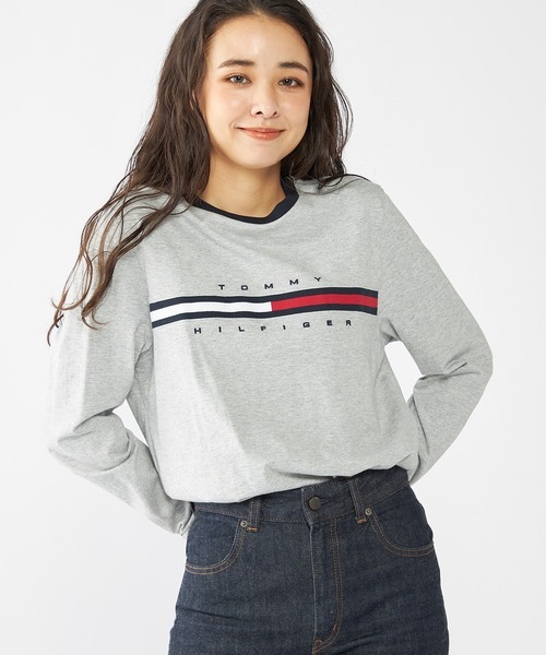 トミーヒルフィガー(TOMMY HILFIGER) トミーヒルフィガーロゴロングスリーブTシャツ TINO TEE