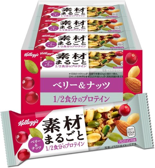ケロッグ 素材まるごとプロテイン 1/2食分のプロテイン ベリー&ナッツ