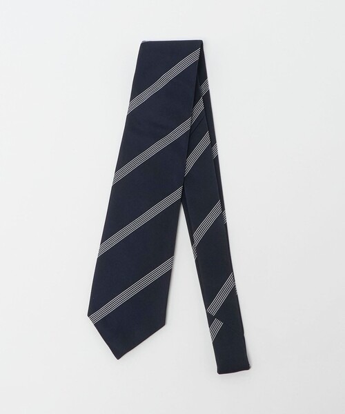 ユナイテッドアローズ(UNITED ARROWS) ネイビー マルチ ストライプ ネクタイ