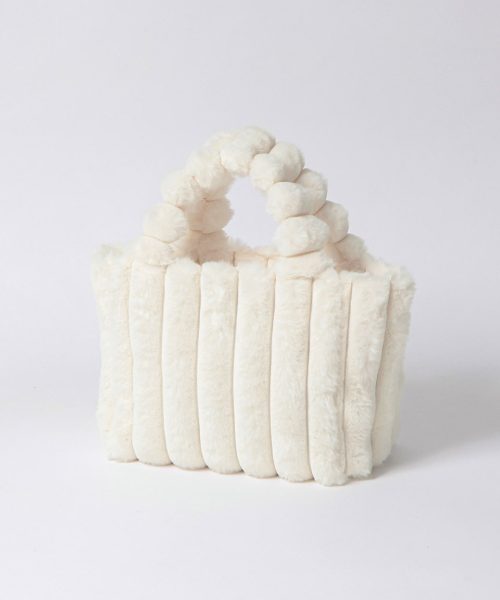 アルトローズ(ALTROSE) 2WAY トート ショルダーバッグ ファー ポンデリ