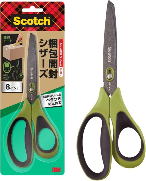 スリーエム(3M) スコッチ 梱包開封シザーズ ベタつき防止 1488NS-J