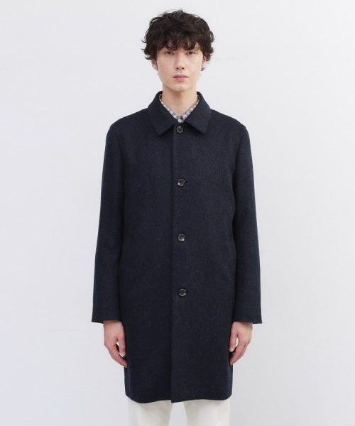 タケオキクチ(TAKEO KIKUCHI) カシミヤブレンド ビーバー調ステンカラーコート