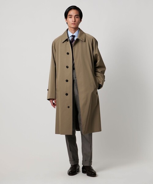 ユナイテッドアローズ(UNITED ARROWS) ウール コットン ギャバジン ベルテッド バルマカーンコート 撥水