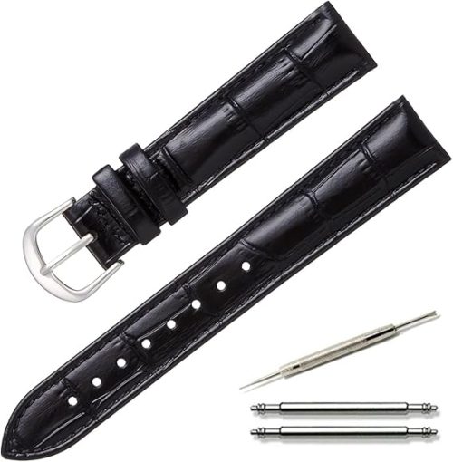 カルム(Calme) 腕時計ベルト 本革 クロコ型押し