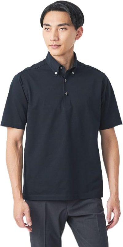 ユナイテッドアローズ グリーンレーベルリラクシング(UNITED ARROWS green label relaxing) DUADRY CLEAN バーズアイ ボタンダウン ポロシャツ