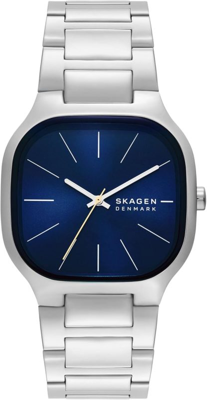 スカーゲン(SKAGEN) Mellem 三針 シルバー ステンレススチールウォッチ