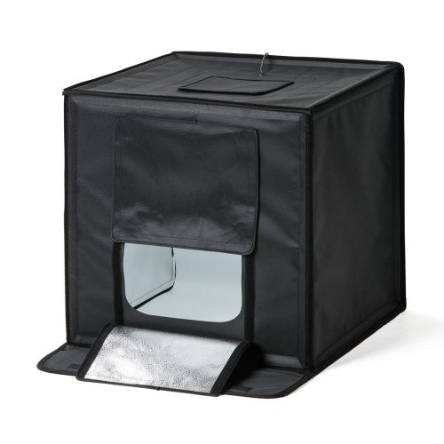 サンワサプライ(SANWA SUPPLY) 撮影ボックス 60×60cm LEDライト付き 明るさ8000lm 折りたたみ式 撮影スタジオ 200-DG017