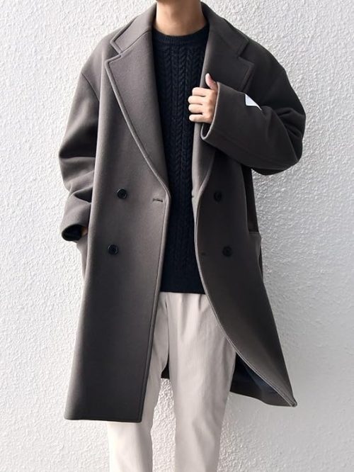 シップス エニィ(SHIPS any) PURE WOOL MELTON ダブル チェスターコート 25AW