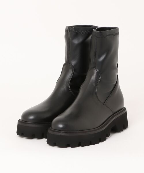 ファビオルスコーニ(FABIO RUSCONI) タンクソールストレッチショートブーツ