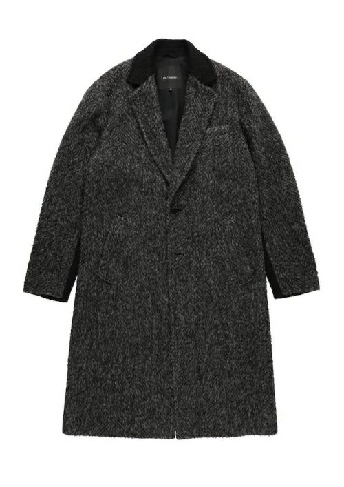 ウノ ピゥ ウノ ウグァーレ トレ(1piu1uguale3) CHESTER COAT HERRINGBONE SHAGGY