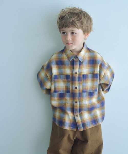 ユナイテッドアローズ グリーンレーベルリラクシング(UNITED ARROWS green label relaxing) オンブレチェック シャツ