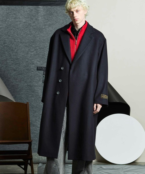 メゾンスペシャル(MAISON SPECIAL) Super170s Prime-Over Melton Chesterfield Coat