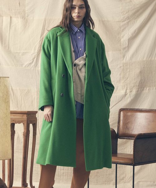 メゾンスペシャル(MAISON SPECIAL) プライムオーバーセミダブルカラーチェスターコート