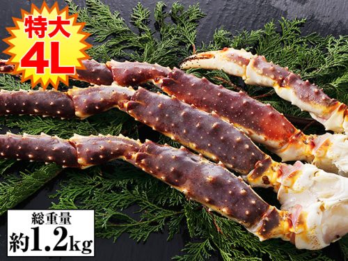 かに本舗 特大4L生たらばがに肩脚1肩