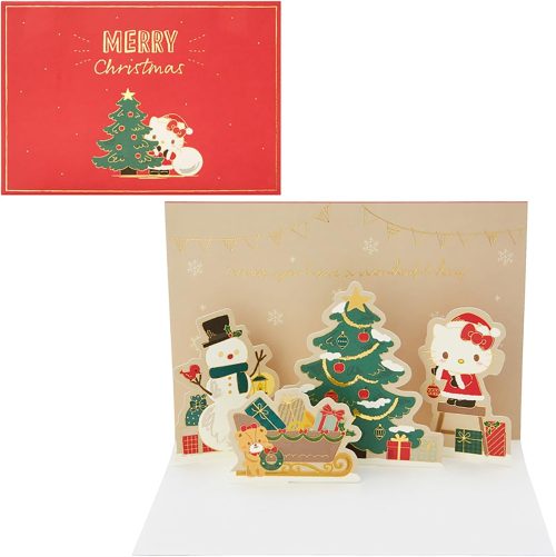 サンリオ(SANRIO) クリスマスカード ハローキティ ツリー飾り付け 525197