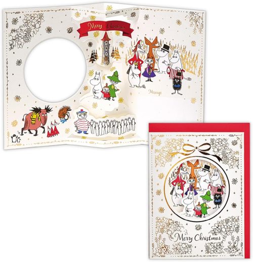 ホールマーク(Hallmark) 立体クリスマスカード ムーミン パールホワイトクリスマス