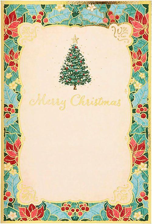 サンリオ(SANRIO) クリスマス ポストカード ヒイラギ枠ツリー 522597