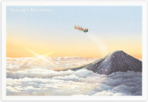 グリーティングライフ(GreetingLife) 和風ミニサンタカード 富士山 SJ-70