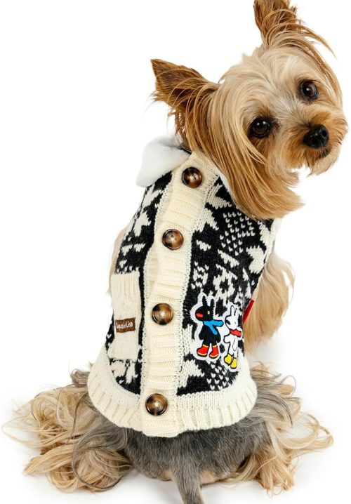 ペットパラダイス リサとガスパール 背中開きニット 361-28342