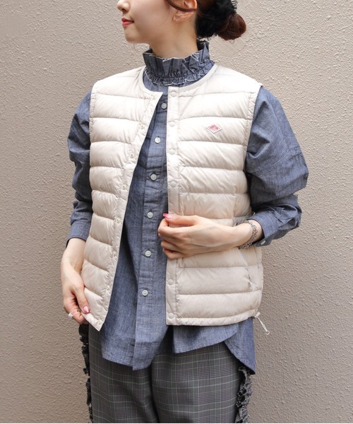 ダントン(DANTON) WOMEN'S CREWNECK INNER DOWN VEST