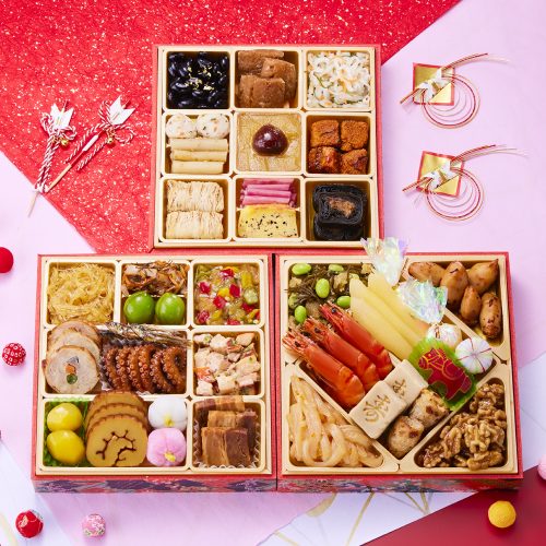 板前魂 板前魂の花籠 和洋風三段重おせち 3人前