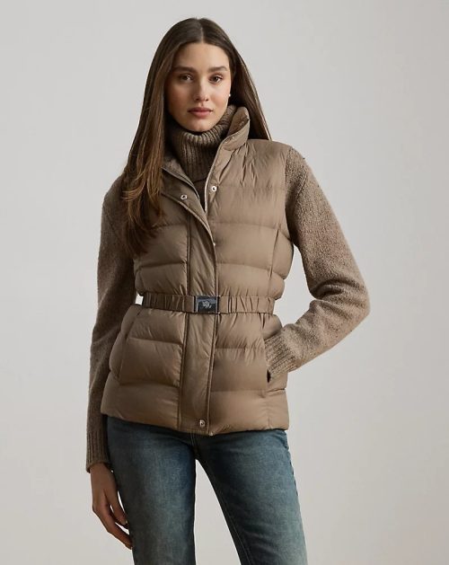 ローレンラルフローレン(Lauren Ralph Lauren) ベルテッド チャンネルキルテッド ダウン ベスト