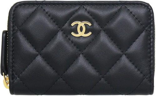 シャネル(CHANEL) マトラッセ ラムスキン クラシック ジップ コインパース