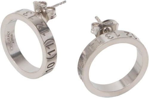 メゾン・マルジェラ(Maison Margiela) シルバーフープナンバーピアス