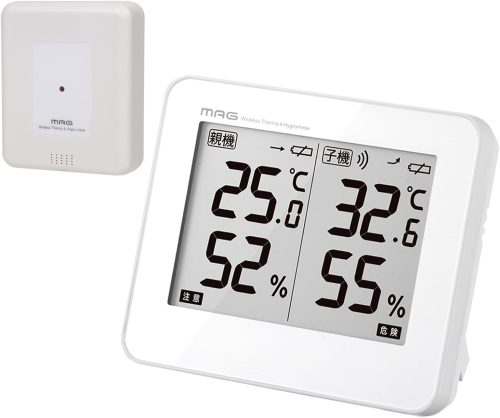 マグ(MAG) MAGワイヤレス温度湿度計 ダブルエアー TH-110-WH-Z
