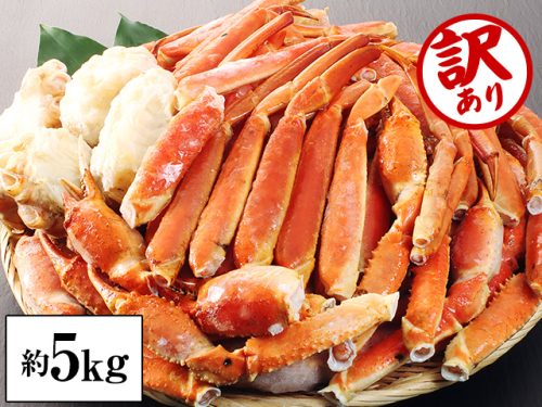 かに本舗 訳あり折れボイルずわいがに 約5kg